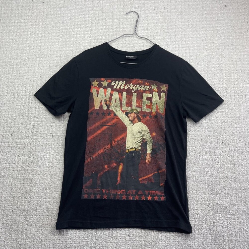 Morgan Wallen One Thing At A Time Album Black Graphic T- Shirt Mens S Concert